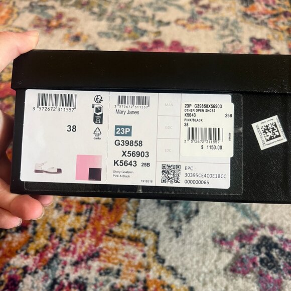 Authentic Chanel 2023 Interlocking CC Logo D'Orsay Flats - Picture 15 of 15